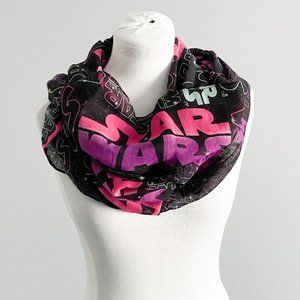 Star Wars Retro Print Classic Logo Black Pink Purple Mint Infinity Scarf